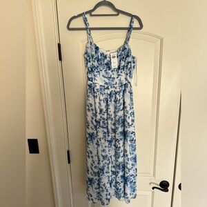 NEVER WORN Abercrombie Floral Midi Dress (No Longer on Website)